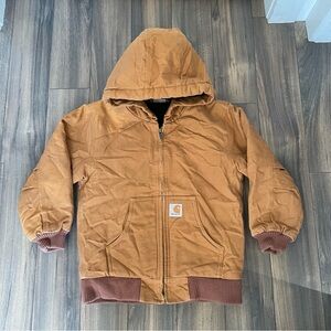 Carhartt Little Boys' Active Duck Jacket Carhartt Brown Size 7-8